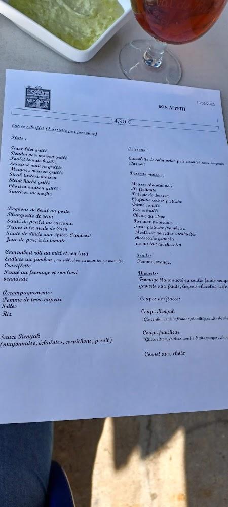 Le Kényah - Menu Image 4